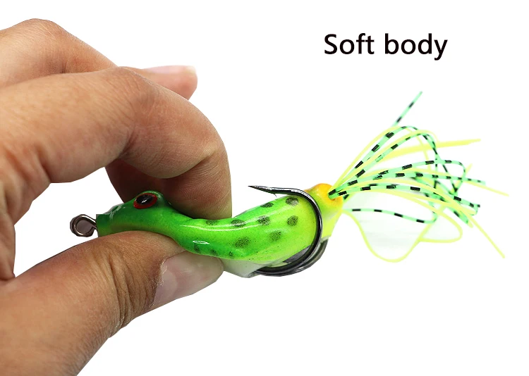 Wholesale Handmade 6cm 15gfrog Lure Soft Tube Bait Plastic Fishing Lure