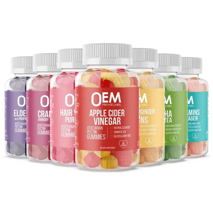 OEM Private Label Brain Booster Gummy Focus Memory Improve Concentration Mushroom Health Supplements Nootropics Gummies manufacture