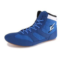 Индивидуальная оптовая продажа oem дешевая кожаная Спортивная мужская обувь для борьбы