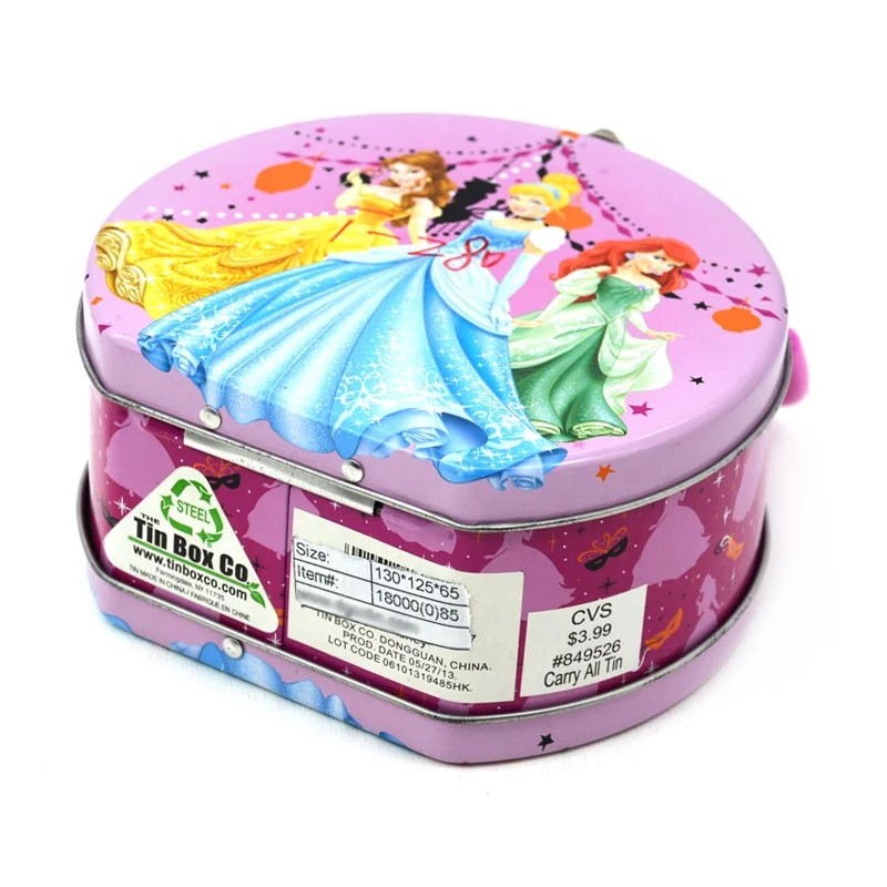 Custom Full-Color Portable Tin Box with Handle DIY Children's Cute Toy Gift Metal Case for Candy Chocolate & Food Storage