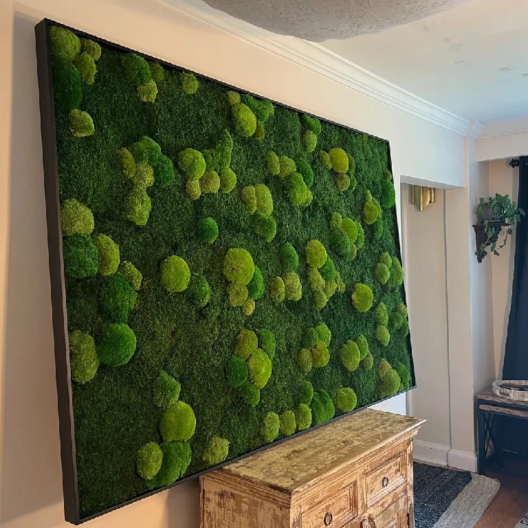 Linwoo Free Size Mosses And Lichen Moss Plant Landscape Wall Artificial