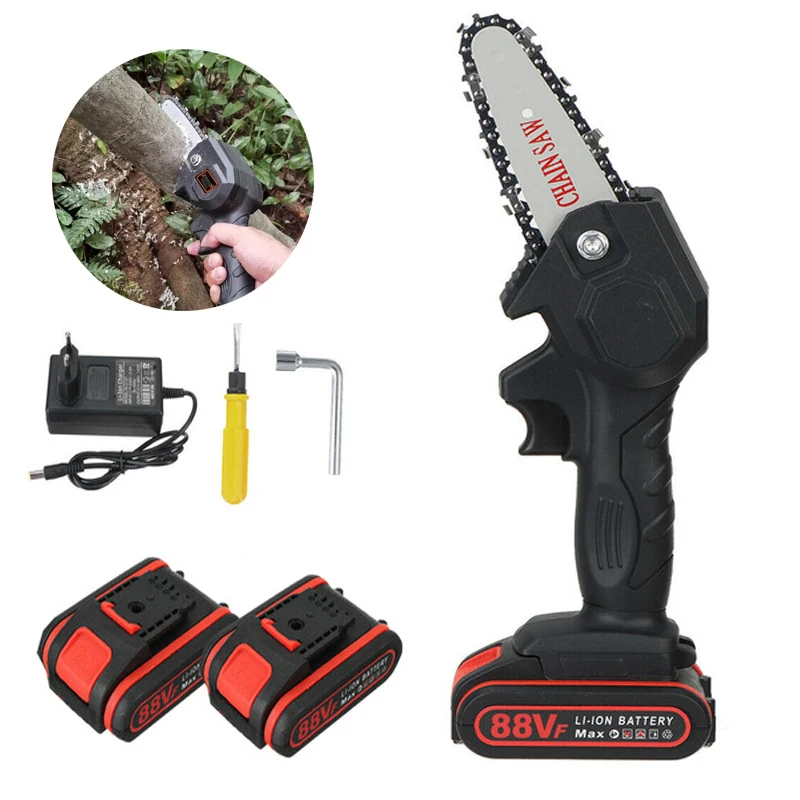 ENERGUP OEM Portable 4 inch Electric Chainsaw Cordless Mini Battery with Brushless Motor Shared battery Chainsaw