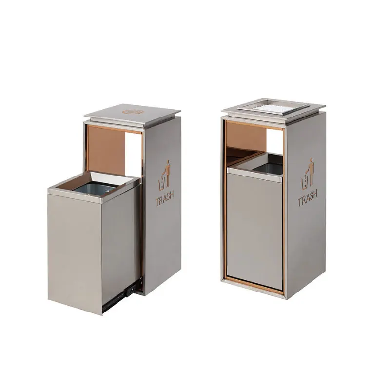 Stainless Steel Automatic Sensor Smart Outdoor Trash Can For Shopping Mall Outdoor Picnic