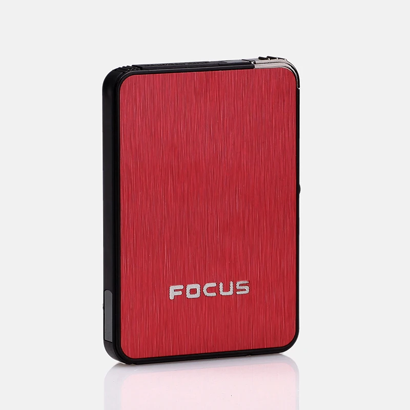 YH003 Metal Cigarette Case with Jet Flame Lighter  Custom Logo, Slim  Design, Durable Aluminum, Ideal for Business Gifts