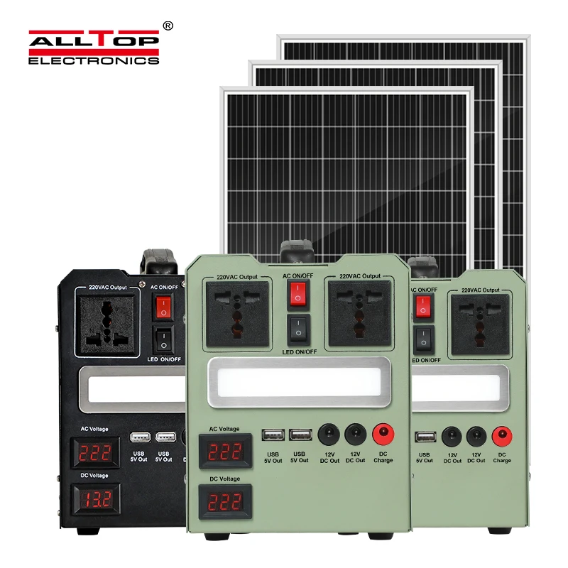ALLTOP High Efficiency Solar Power Bank Outdoor Portable Solar Generator 500w 1000w Home Solar Power System