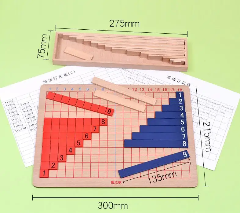 Children Math Arithmetic Toy Kids Early Education Blocks Beads for Mathematics Four Rules of Arithmetic Montessori Teaching AIDS