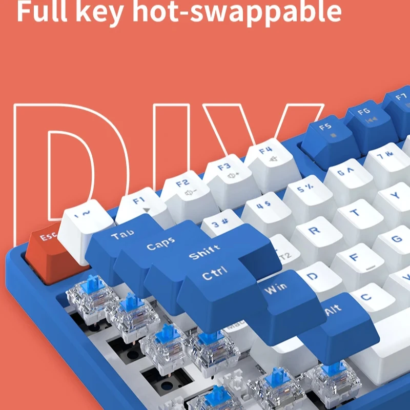 Ajazz AK871 Wireless Hot-Swappable Mechanical Keyboard - 87 Keys
