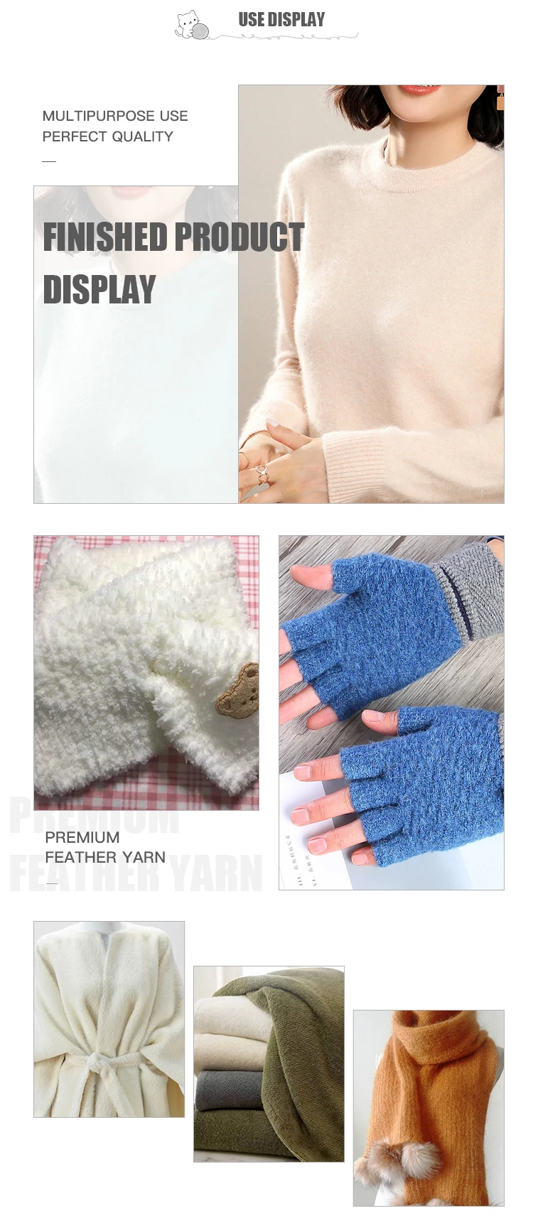 1.3cm Mink Yarn Nm 13 100 Polyamide/nylon Fancy Yarn Buy Cat Hair