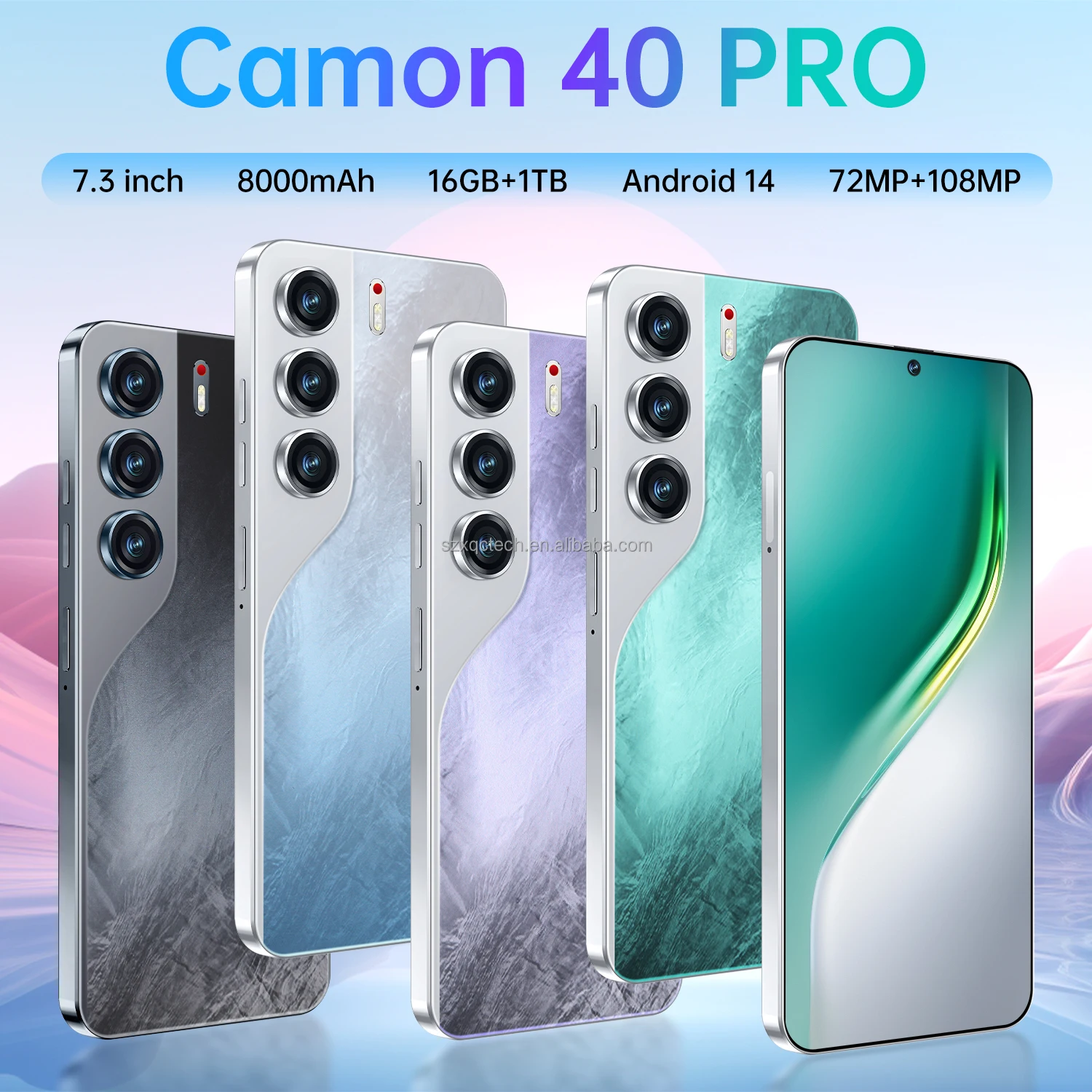 Tecno Camon 40 Pro 5G Smartphone Original Unlocked Cell Phone with Network Camera 4G/5G 6.8inch Dual Card Mobile Phone