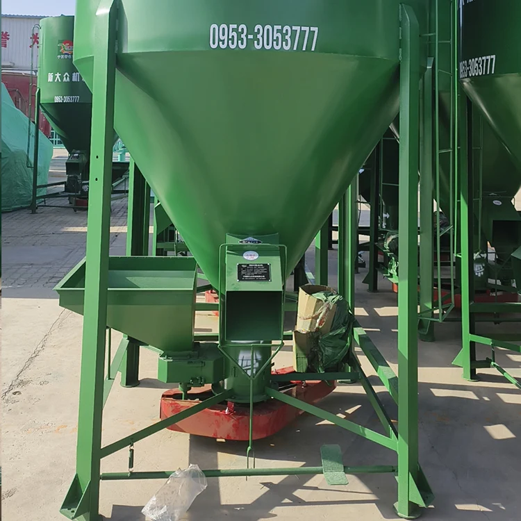 2-Ton Electric Mixer for Cattle Feed Stainless Steel Farm Blender Factory Direct Sales