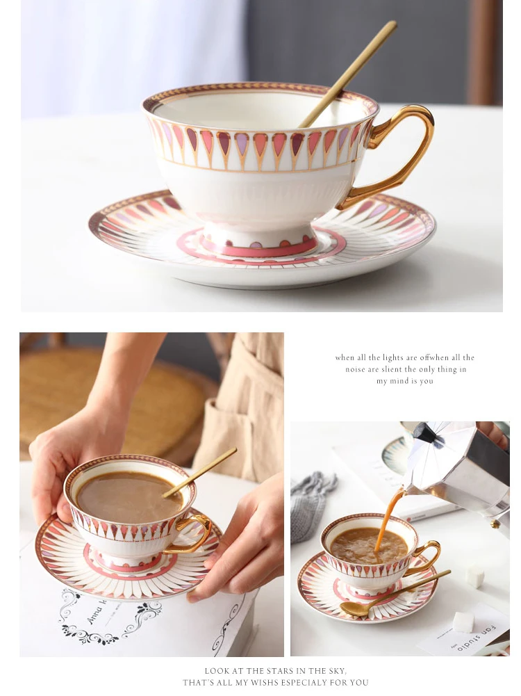 High Quality Custom Printed Tea Cups And Saucers Wholesale Buy