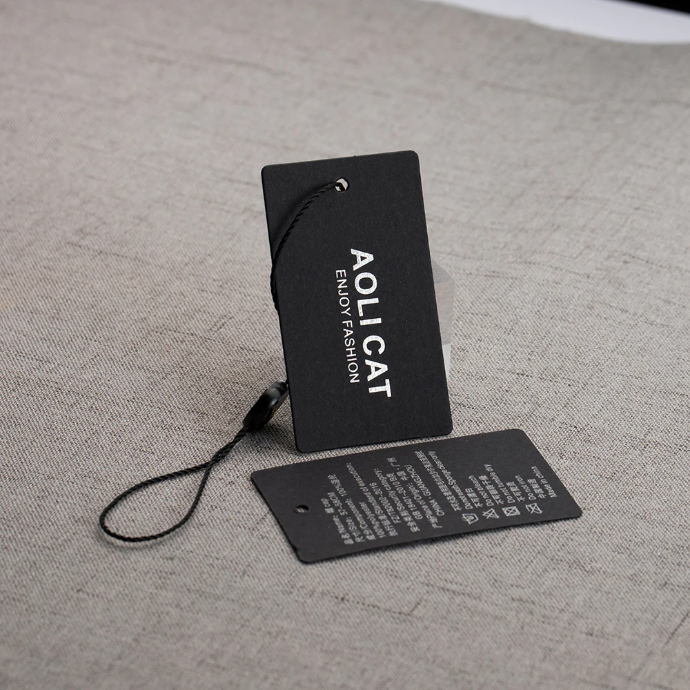 Custom Luxury Garment Hang Tags Wholesale Hair Clothing Paper Card Label and Tags