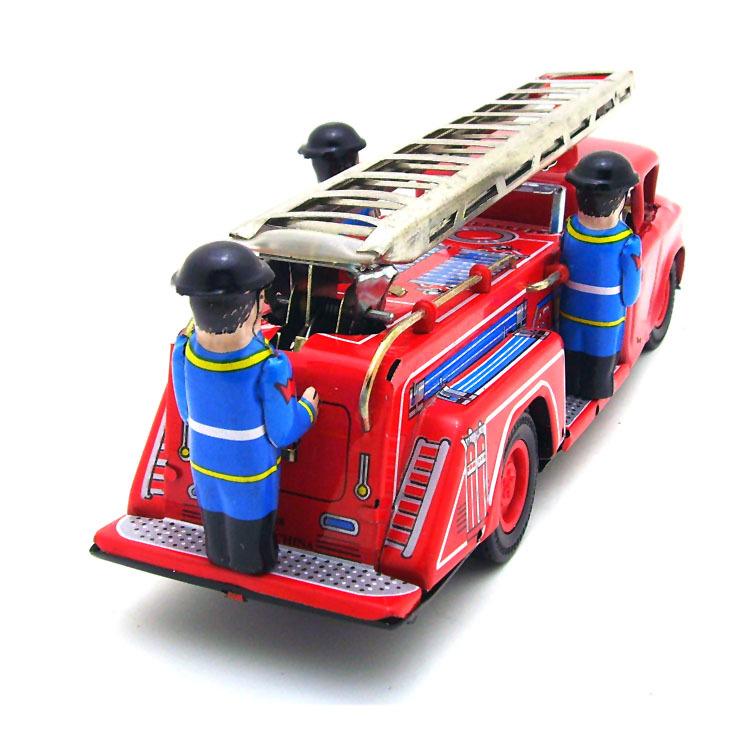 Заводной пожарный автомобиль игрушка подарок предмет для детей