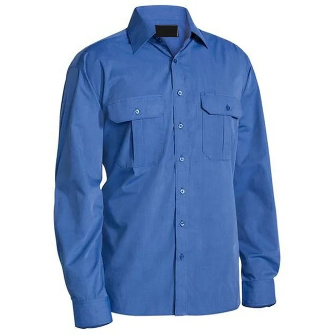 41cm Blue Brand New Beacon Vintage GULF Long Sleeves Work Shirt 