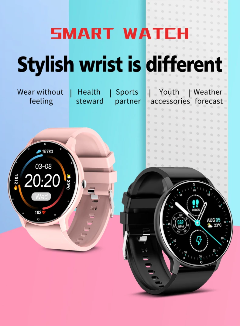 1.28 Inch IPS Touch Screen Heart Rate Blood Pressure Fitness Sport Smart Watch ZL02d Health Monitoring Smartwatch for Men Women (1).jpg
