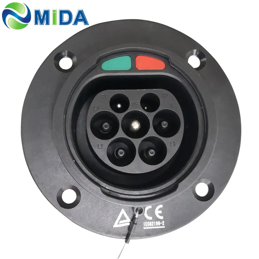 Cb Type 1 Inlets Iec 62196-2 Ev Charging Inlets 32a 50a Type 2 3 Phase 32a Male Type2 ...