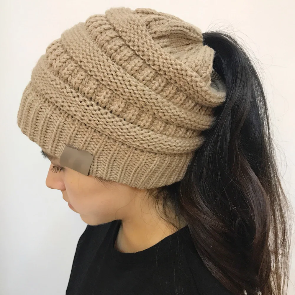 ponytail beanies for women