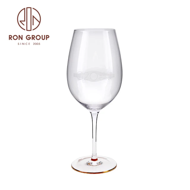 Wholesale Hot Sale Crystal Wedding Party Banquet Drinking Drinkware Glassware Clear Stem Goblets Glassware Red Wine Goblets