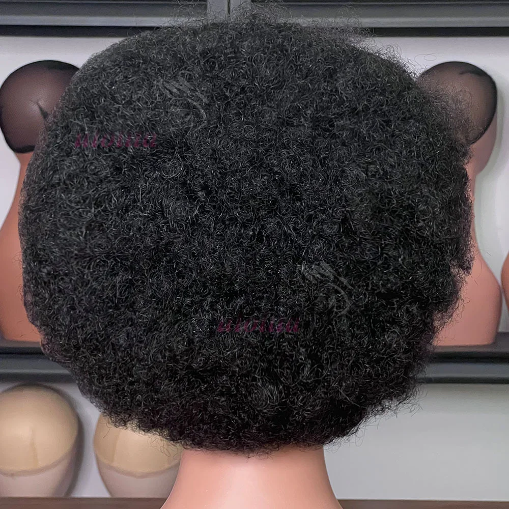 99J Bourgogne Faarf 210% Dicht Afro Kinky Curly Mënschlech Hoer Perück mat Zöpfe Bouncy Curly Bob Perück fir Fraen_voghion.com