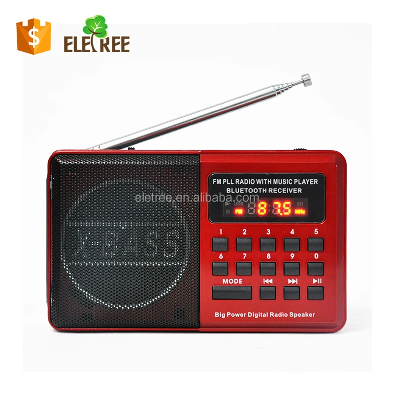 H066U JOC Mini FM Mp3 Player Radio with Rechargeable Battery