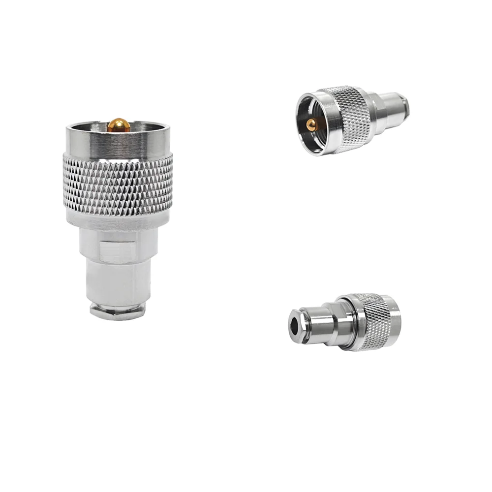 Factory Supply PL259 50 Ohm UHF Type Male Plug Clamp Screw for RG58 LMR195 LMR200 Cable RF Coax Coaxial Connector
