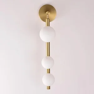 Modern Design Indoor Minimalist Nordic Design Glass Ball Wall Lamp Bed Room Bedroom Restaurant Round Wall Sconce Light