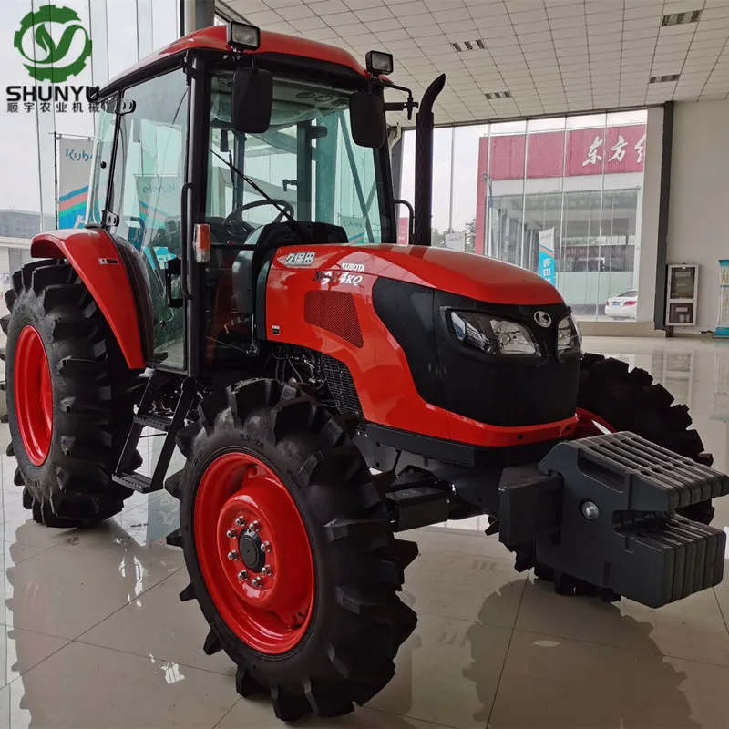 Kubota トラクター 赤 Kubota M9540 95HP Wheel Tractor with AC Cabin - Ideal for Farm Use