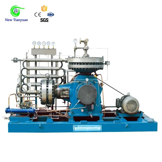 A Variety of Head Closure Designs 200bar Industry Manufacture Plant Chlorine Ethylene Freon Gas Booster Diaphragm Compressor