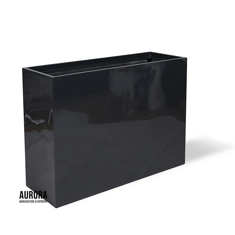 Large Rectangular Plant Pot Big Fiberglass Garden Pots for Plant ...