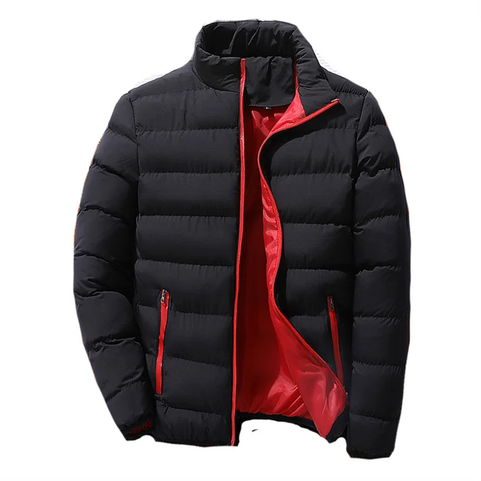 High Quality Winter Man Down Stand Collar Stylish Fleece Thick Warm Coat Streetwear Zipper Outdoor Sport Jacket For Men_voghion.com