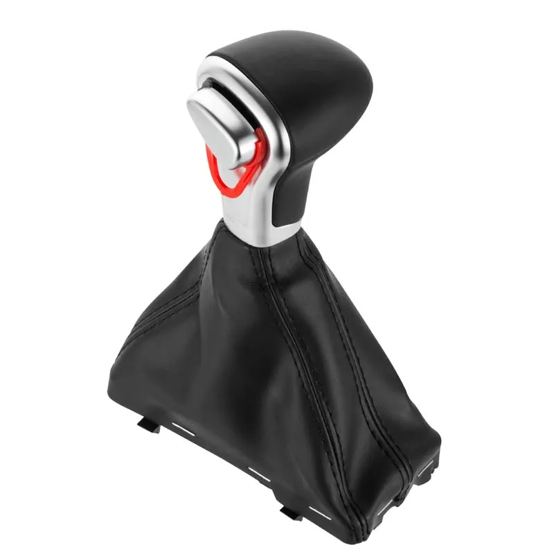 High Quality Automatic Shift Knob With Leather Cover Frame for Audi A5 A4L Q5 B8 B8PA B9 Automatic Transmission Speed