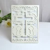 laser cut beige card