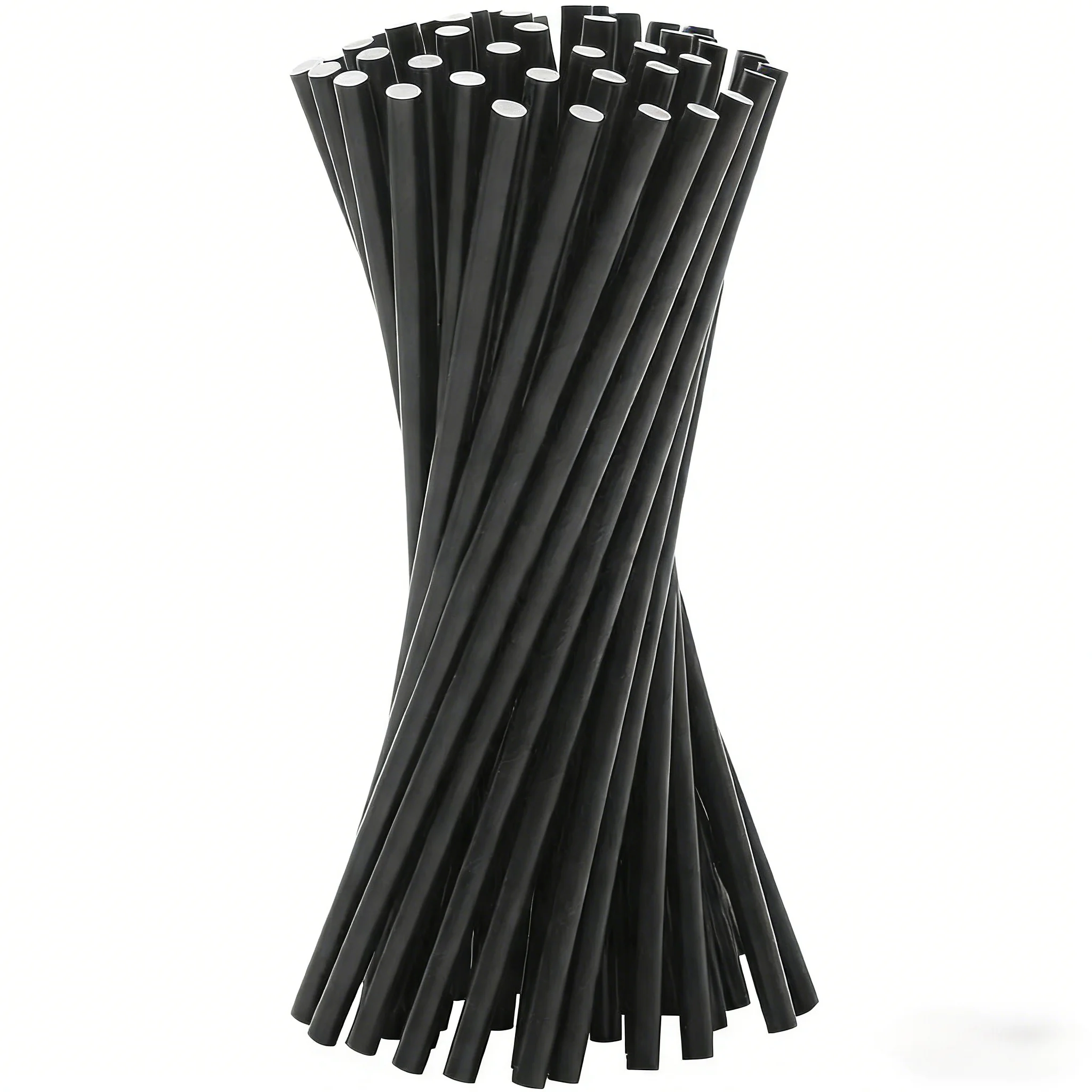 Biodegradable PLA Paper Straws Bulk Wholesale 6mm 8mm Custom Logo FDA LFGB Certified Eco-Friendly Di