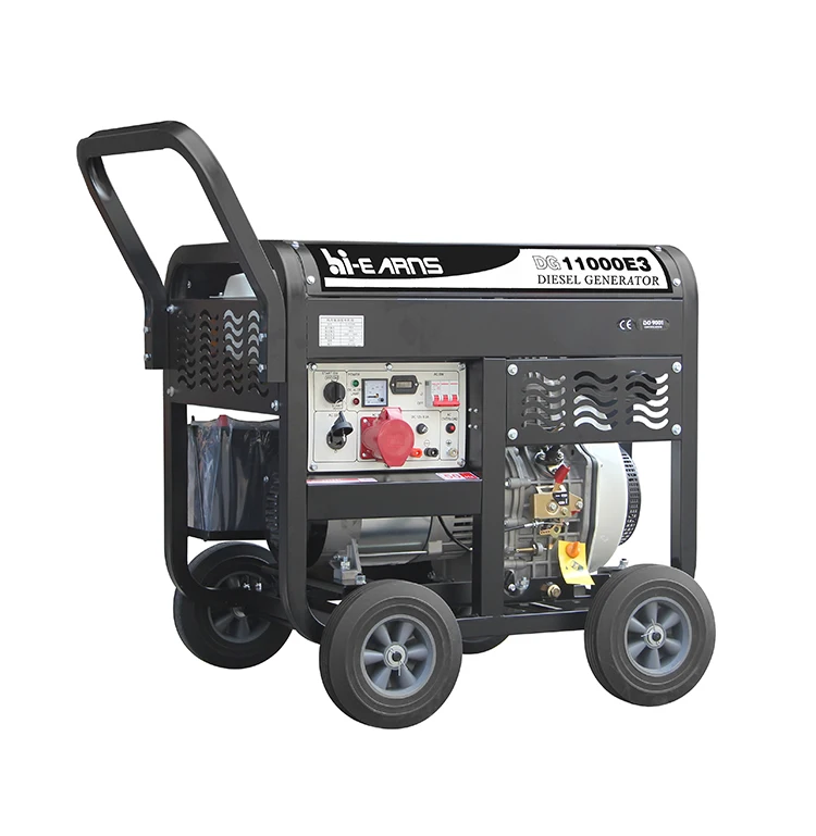 Open Type Portable 198 diesel Engine 8 Kva Generator