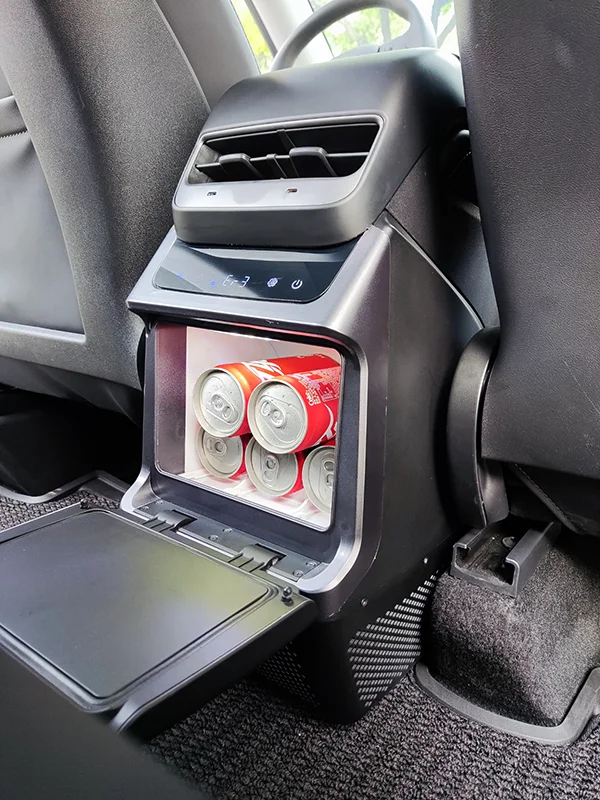 Colku New Energy Electric Vehicle Portable Armrests Modified Auto Fridge Refrigerator For Tesla