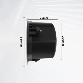 ODM OEM Professional Home Theater Ceiling Speaker Coaxial Passive Speakers with Metal Shell Plastic Shell