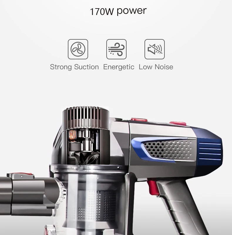 Wireless Battery Silent Vacuum Cleaner Cordless Room Handheld Multi