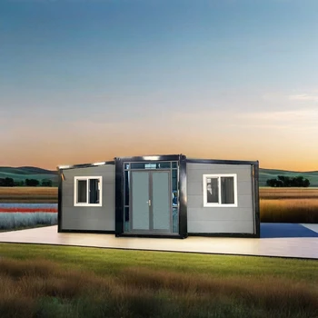 China supplier prefabricated foldable house steel structure container expandable container house price
