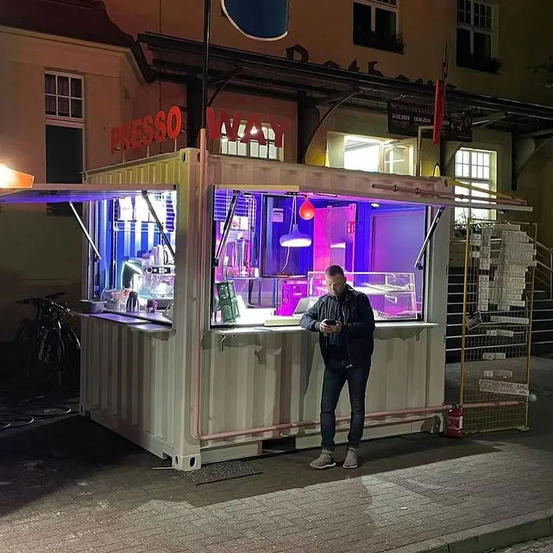 10ft Mini Pop up Shop Container Coffee Shop Container Bar Kiosk with ...