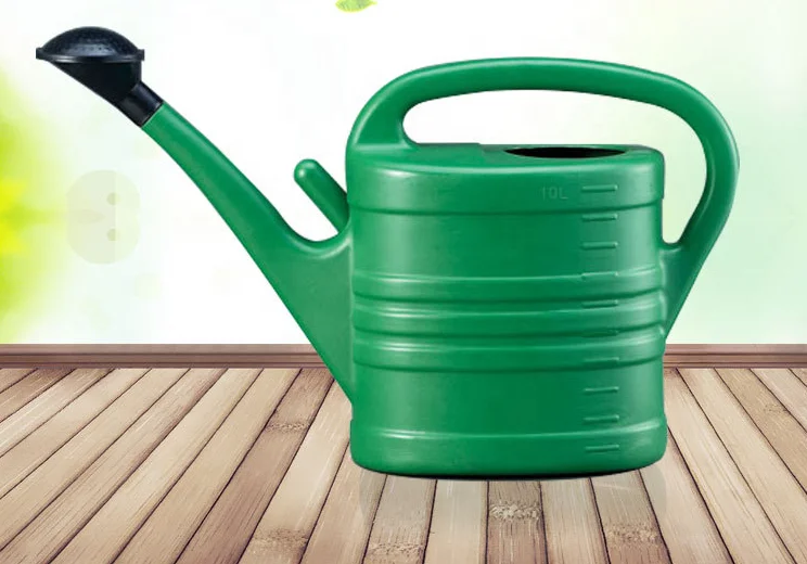 Пластиковая поливочная банка для сада с розовым дизайном 10 л