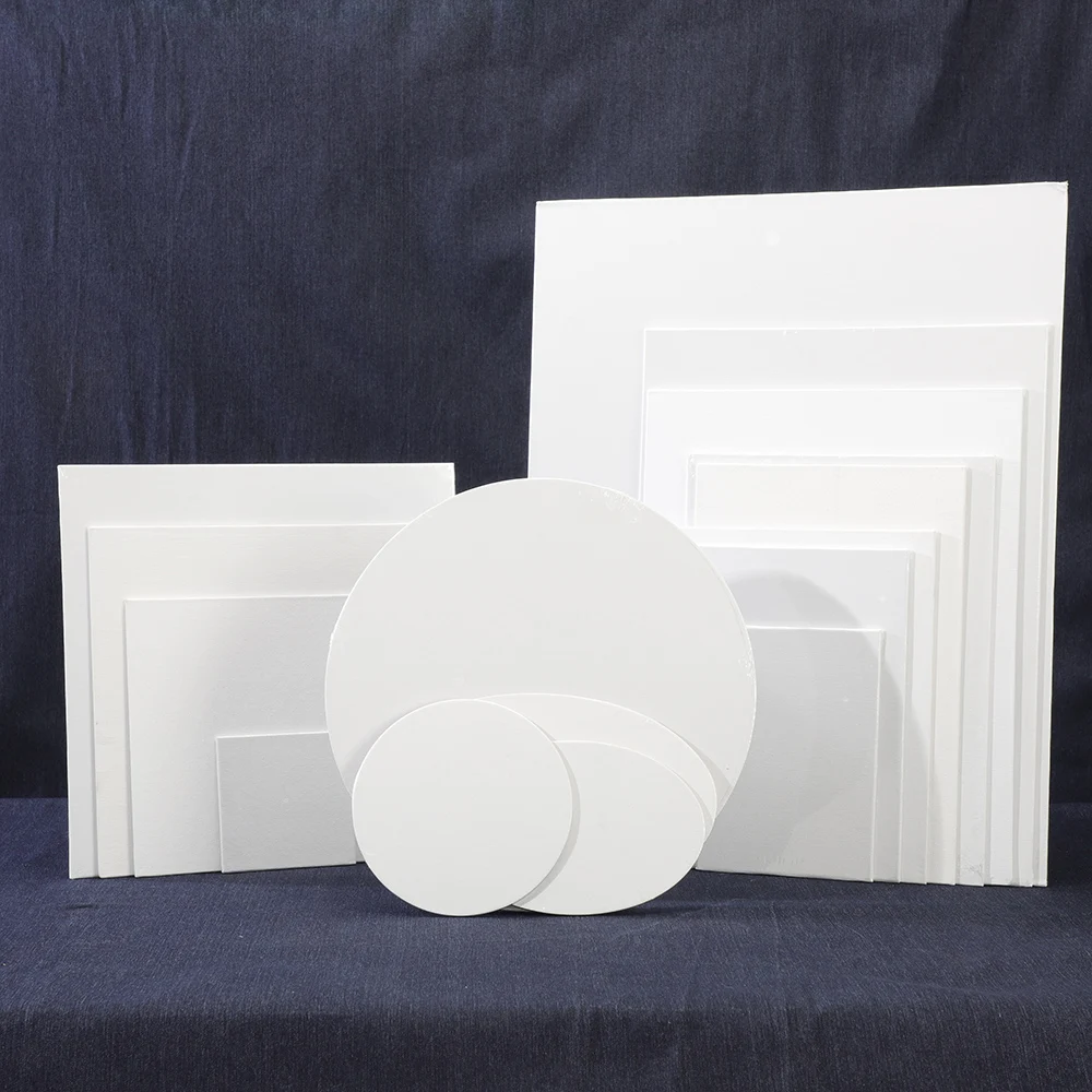 Настраиваемый Размер Растянутый белый холст 100% хлопок доска пустой холст для студентов