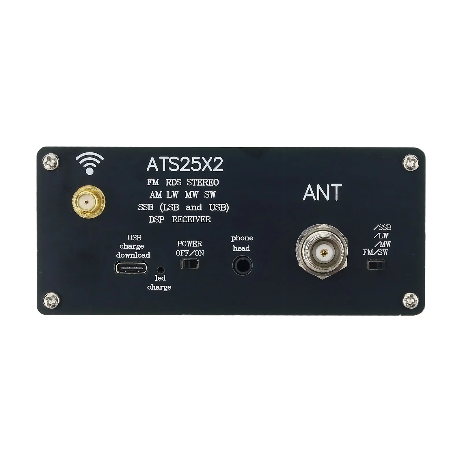ATS25X2ラジオ受信機FM RDS AM LW MW SW SSB DSP受信機 (WIFIアンテナ