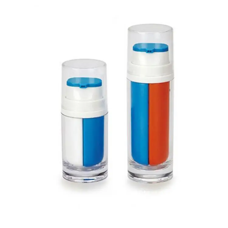 Custom 20ml 40ml 50ml Dual Pump and Dual Chamber Manufacturer of Plastic Bottle