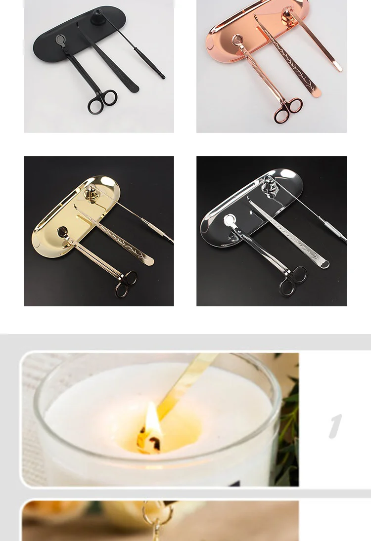 Wholesale Different Color Stainless Steel Kit Candle Wick Trimmers