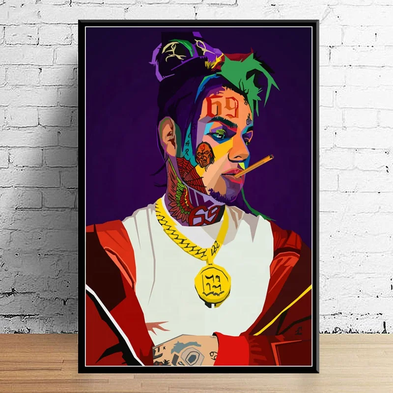 POP Art Decor Juice Wrld J Cole Post Malone Mac Miller