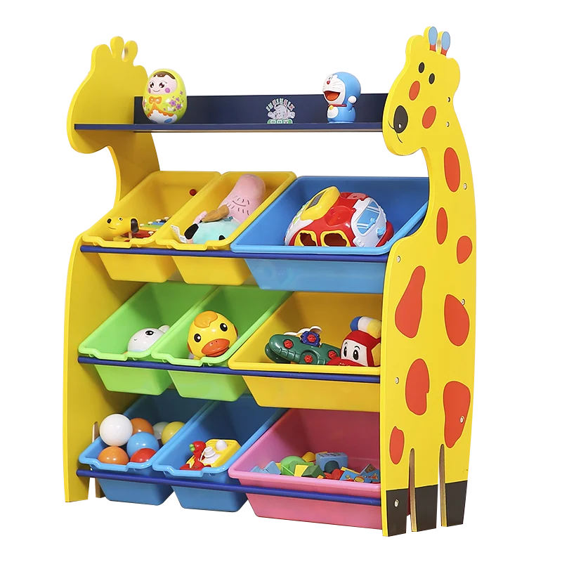 Детский шкаф с жирафом, шкаф для хранения игрушек, детский деревянный шкаф для хранения детей