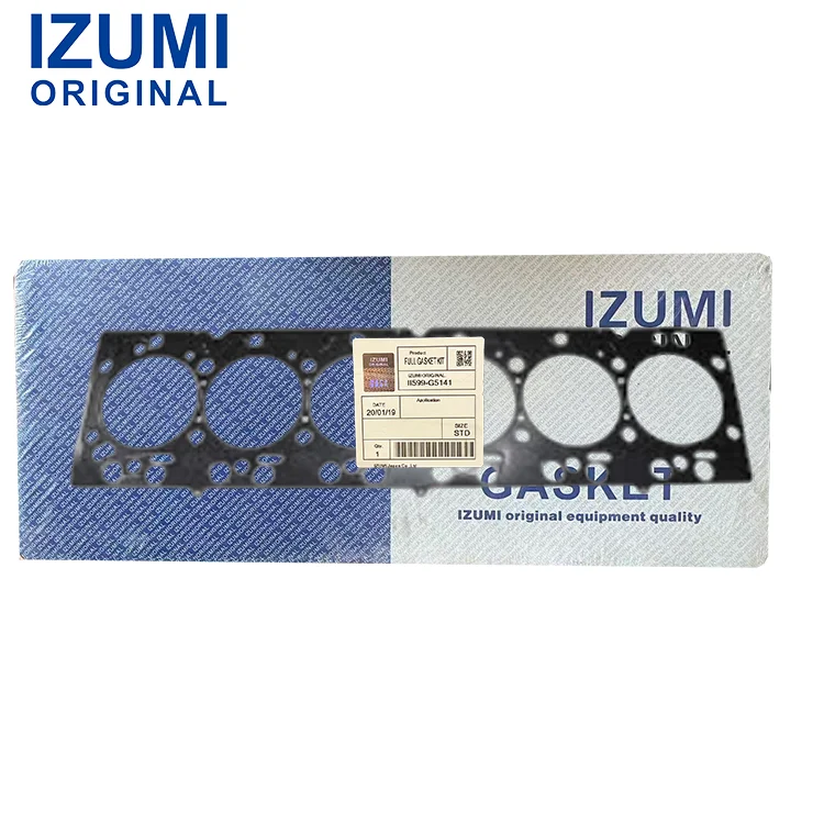Kit Gasket Kepala IZUMI ORIGINAL ISB 3977063, 3942368, 3945803, 3957650, Suku Cadang Mesin Diesel untuk Cummins