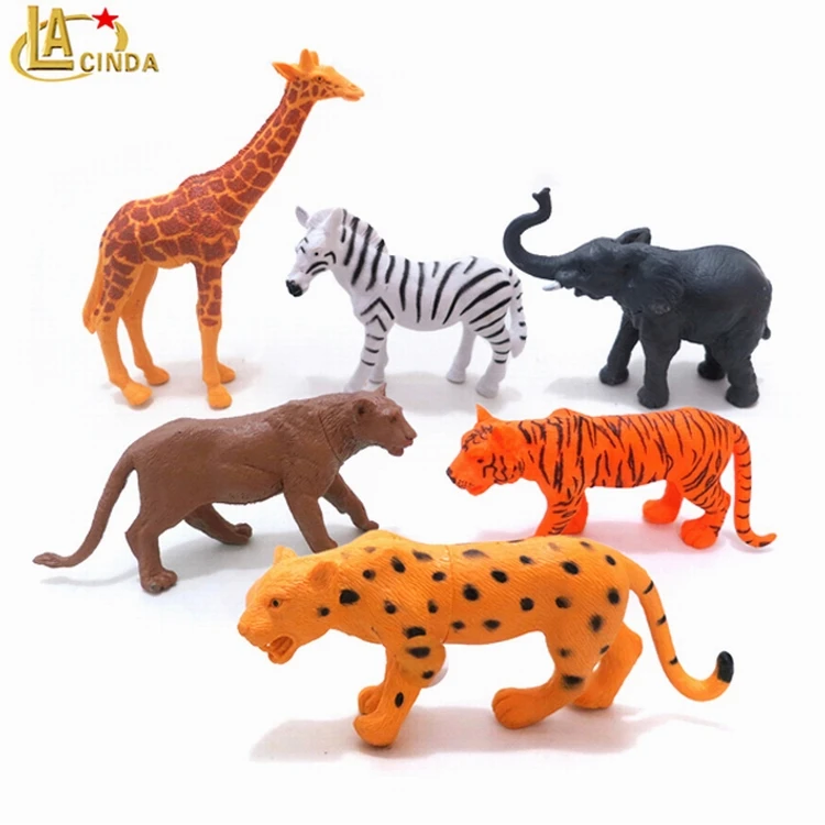 8 Set Hartplastik Wilde Tiere Figuren Spielzeug Set Kinder Modell Spielzeug YRYU 