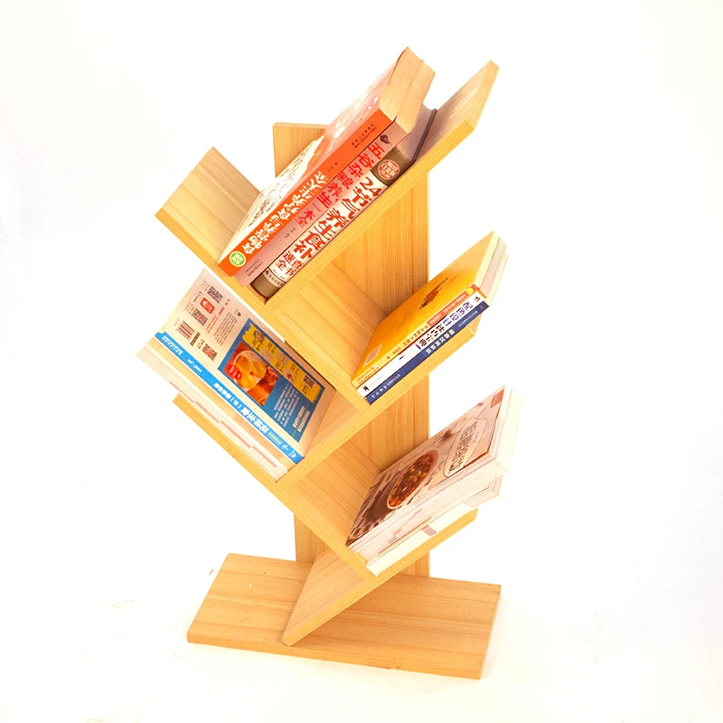 Оптовая продажа ассиметричный дизайн современная деревянная полка для книг антикварные книжные полки в форме дерева