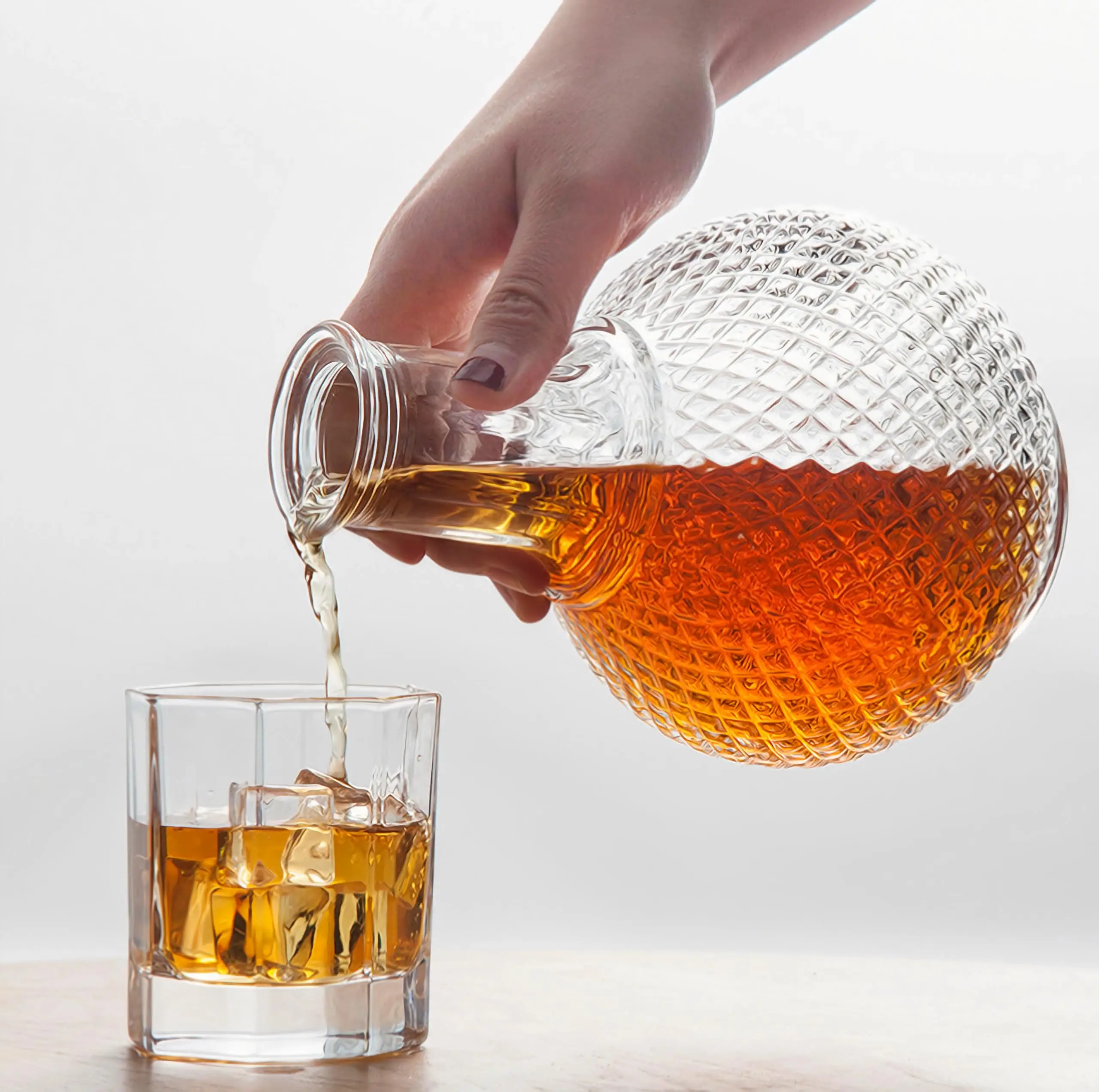 Creative Transparent Whiskey Decanter - Elegant Glass Container For Spirits & Bar Decor - View #5